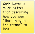 Coda Notes Sticky