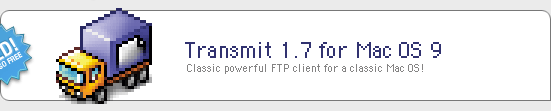 Transmit 1.7 for Mac OS 9, now free!